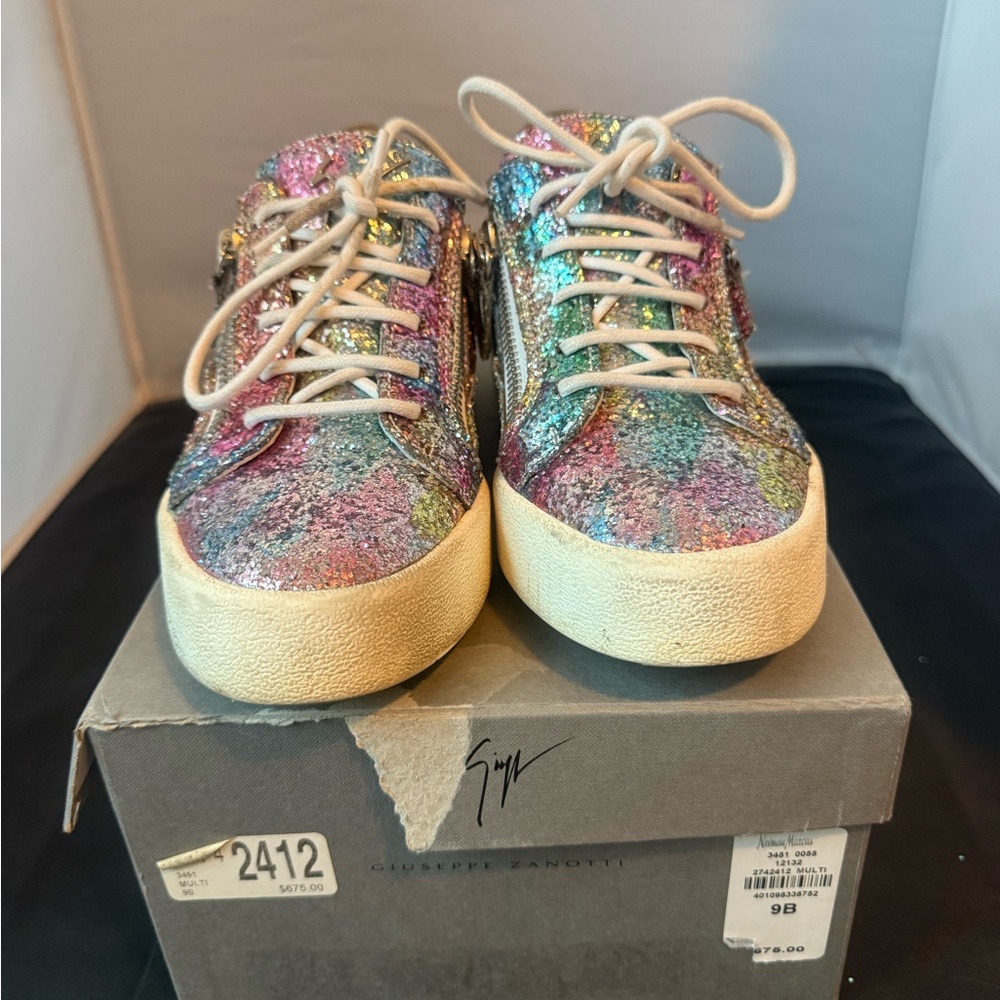 Giuseppe Zanotti Glitter Sneakers - Multicolor